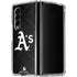 MLB Oakland Athletics Dark Wash Galaxy Z Fold4 5G Clear Case