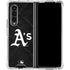 MLB Oakland Athletics Dark Wash Galaxy Z Fold4 5G Clear Case