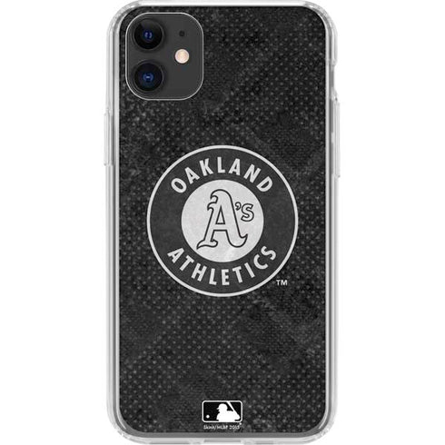 MLB Oakland Athletics Dark Wash iPhone 11 Clear Case