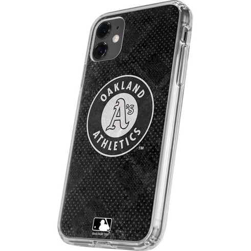 MLB Oakland Athletics Dark Wash iPhone 11 Clear Case