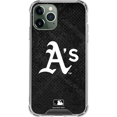 MLB Oakland Athletics Dark Wash iPhone 11 Pro Max Clear Case