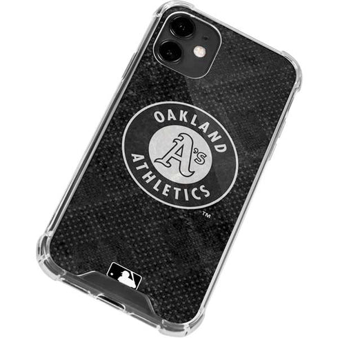 MLB Oakland Athletics Dark Wash iPhone 12 Mini Clear Case