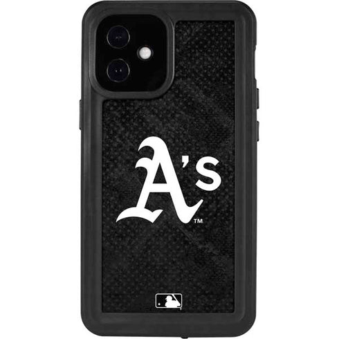 MLB Oakland Athletics Dark Wash iPhone 12 Mini Waterproof Case