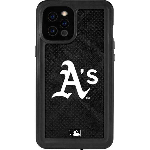 MLB Oakland Athletics Dark Wash iPhone 12 Pro Max Waterproof Case