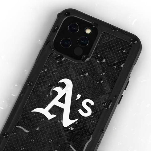 MLB Oakland Athletics Dark Wash iPhone 12 Pro Waterproof Case