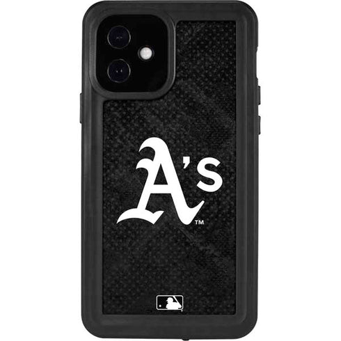 MLB Oakland Athletics Dark Wash iPhone 12 Waterproof Case