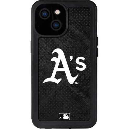 MLB Oakland Athletics Dark Wash iPhone 13 Mini Waterproof Case