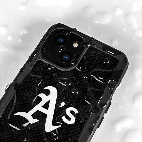 MLB Oakland Athletics Dark Wash iPhone 13 Mini Waterproof Case