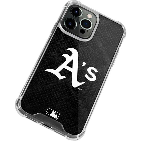 MLB Oakland Athletics Dark Wash iPhone 13 Pro Clear Case