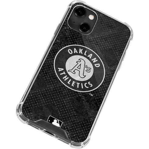 MLB Oakland Athletics Dark Wash iPhone 14 Clear Case
