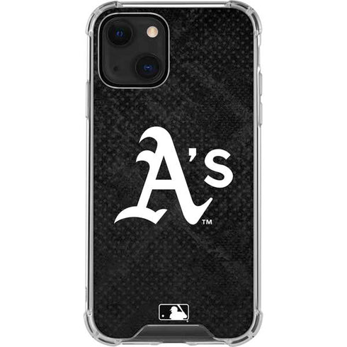 MLB Oakland Athletics Dark Wash iPhone 14 Clear Case