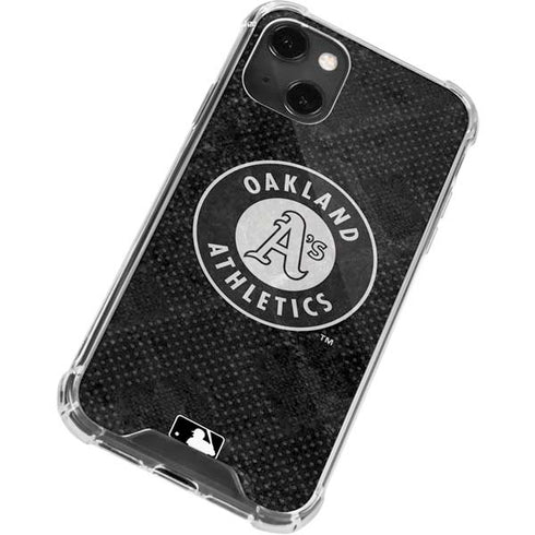 MLB Oakland Athletics Dark Wash iPhone 14 Plus Clear Case