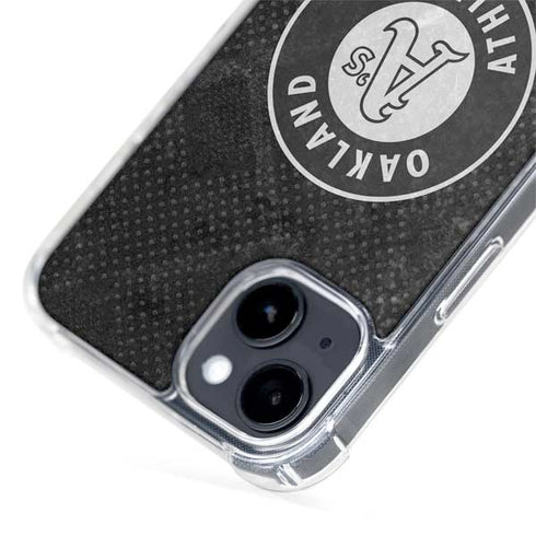 MLB Oakland Athletics Dark Wash iPhone 15 Plus MagSafe Case