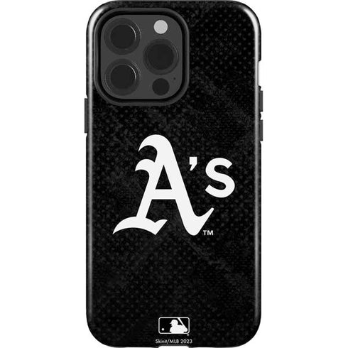 MLB Oakland Athletics Dark Wash iPhone 15 Pro Impact Case