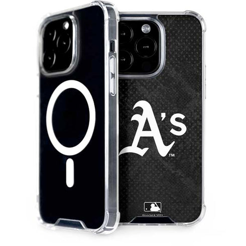 MLB Oakland Athletics Dark Wash iPhone 15 Pro MagSafe Case