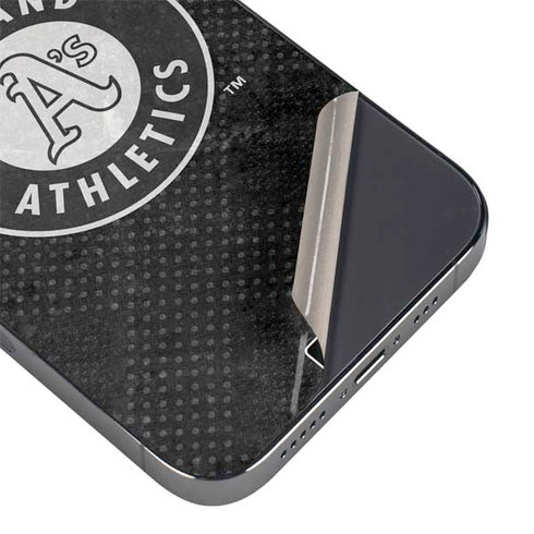 MLB Oakland Athletics Dark Wash iPhone 14 Pro Max Skin