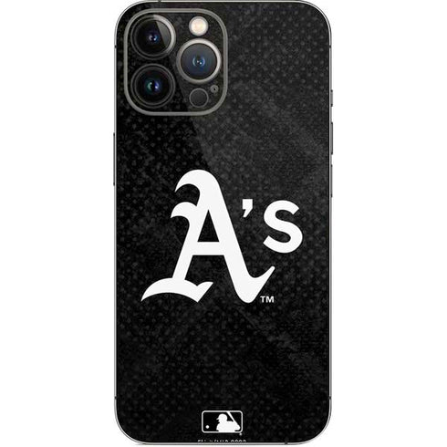 MLB Oakland Athletics Dark Wash iPhone 14 Pro Max Skin