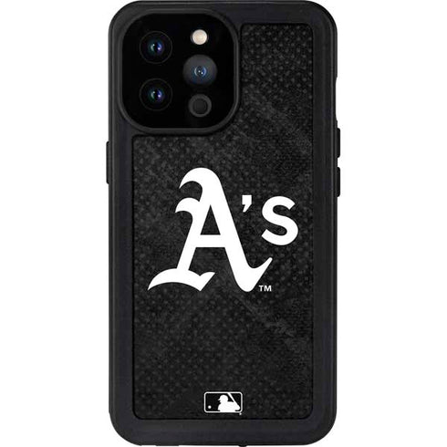 MLB Oakland Athletics Dark Wash iPhone 14 Pro Max Waterproof Case