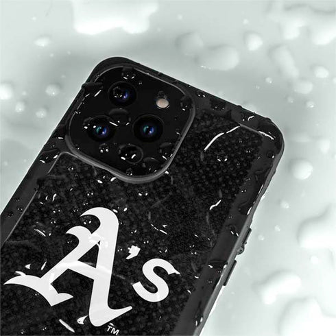 MLB Oakland Athletics Dark Wash iPhone 14 Pro Max Waterproof Case