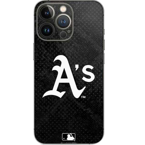 MLB Oakland Athletics Dark Wash iPhone 14 Pro Skin