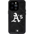 MLB Oakland Athletics Dark Wash iPhone 14 Pro Waterproof Case