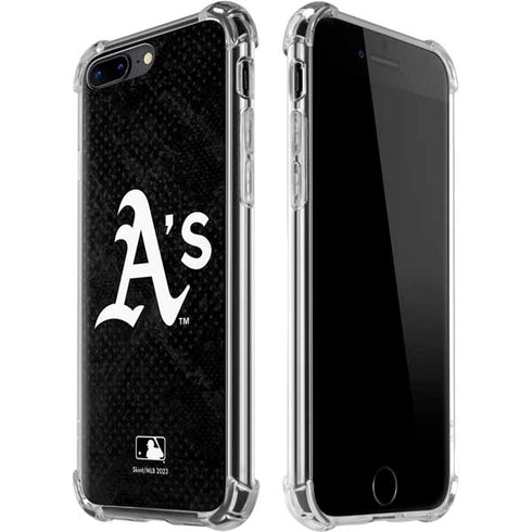 MLB Oakland Athletics Dark Wash iPhone 7/8 Plus Clear Case
