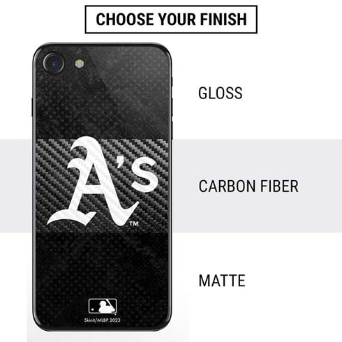 MLB Oakland Athletics Dark Wash iPhone SE (2nd & 3rd Gen) Skin