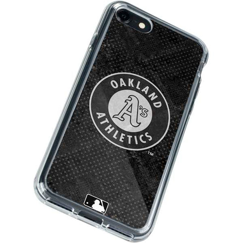 MLB Oakland Athletics Dark Wash iPhone SE (2nd & 3rd Gen) Clear Case