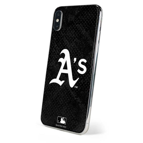 MLB Oakland Athletics Dark Wash iPhone X Skin