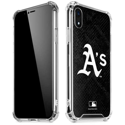 MLB Oakland Athletics Dark Wash iPhone XR Clear Case