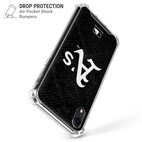 MLB Oakland Athletics Dark Wash iPhone XR Clear Case