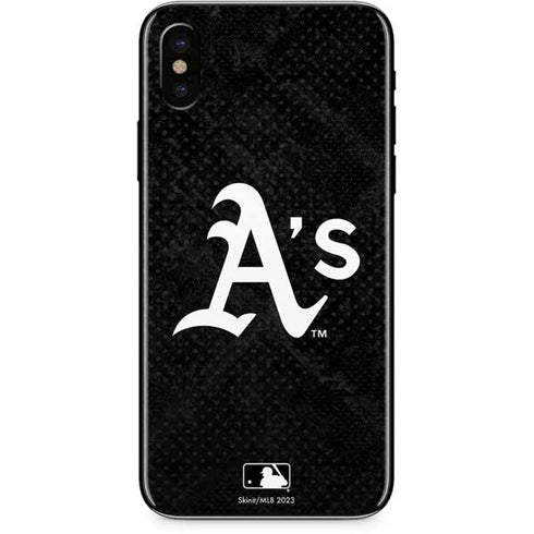 MLB Oakland Athletics Dark Wash iPhone XS Max Skin