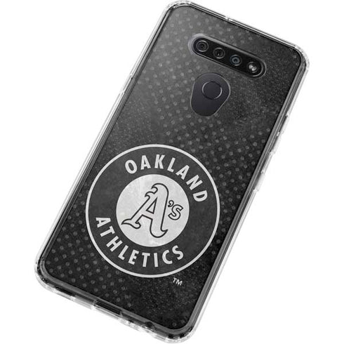 MLB Oakland Athletics Dark Wash LG K51/Q51 Clear Case