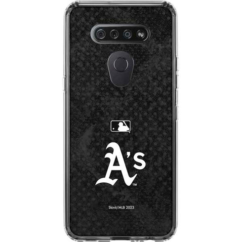 MLB Oakland Athletics Dark Wash LG K51/Q51 Clear Case