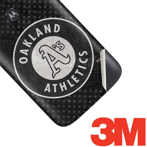 MLB Oakland Athletics Dark Wash Moto E5 Play Skin