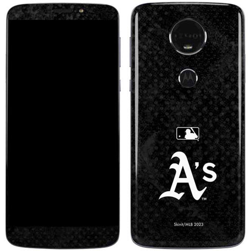 MLB Oakland Athletics Dark Wash Moto E5 Plus Skin