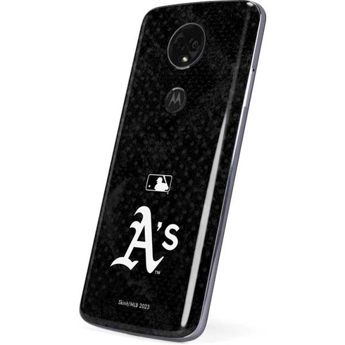 MLB Oakland Athletics Dark Wash Moto E5 Plus Skin