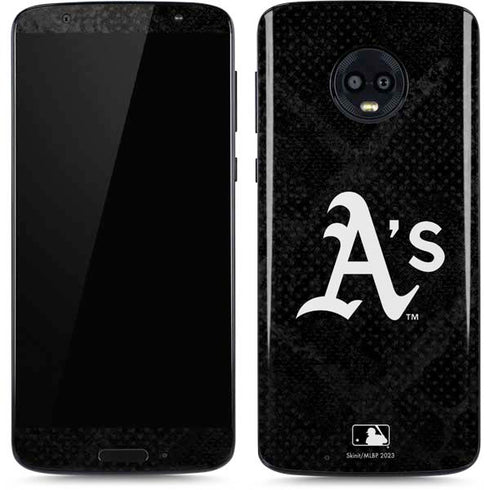 MLB Oakland Athletics Dark Wash Moto G6 Skin