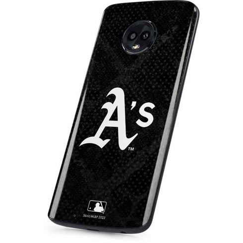 MLB Oakland Athletics Dark Wash Moto G6 Skin