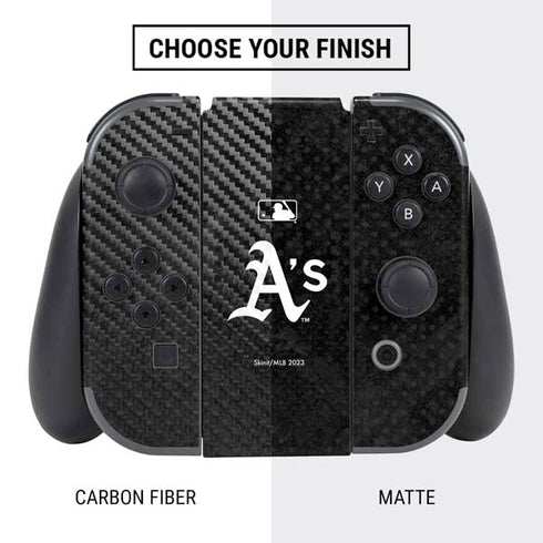 MLB Oakland Athletics Dark Wash Nintendo Switch Bundle Skin