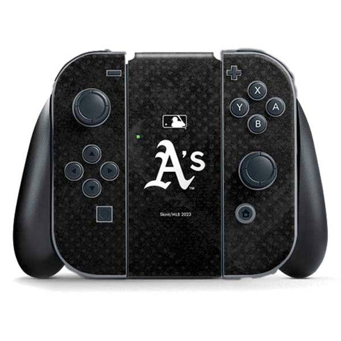 MLB Oakland Athletics Dark Wash Nintendo Switch (2017-2021) Joy-Con Controller Skin