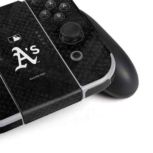 MLB Oakland Athletics Dark Wash Nintendo Switch OLED (2021) Skin