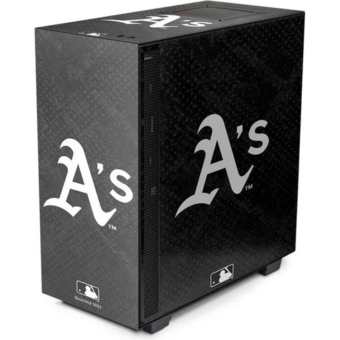 MLB Oakland Athletics Dark Wash NZXT H510 Compact ATX Mid-Tower Case Skin