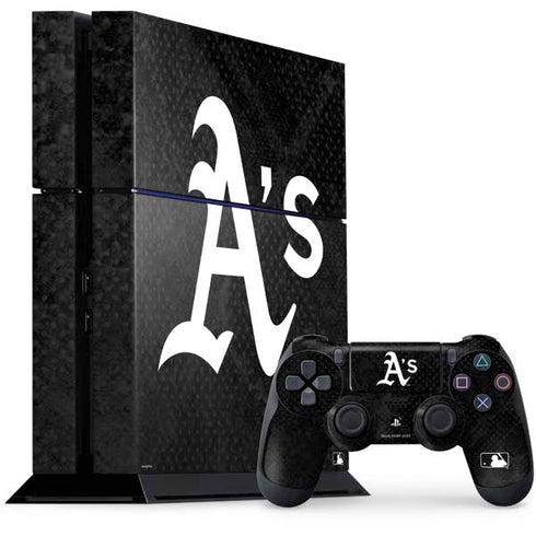 MLB Oakland Athletics Dark Wash PS4 Console and Controller Bundle Skin