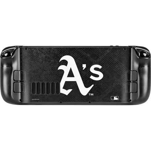 MLB Oakland Athletics Dark Wash Steam Deck Handheld Gaming Computer Skin