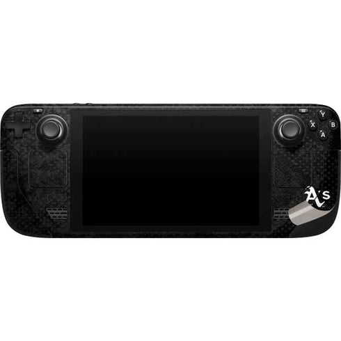 MLB Oakland Athletics Dark Wash Steam Deck Handheld Gaming Computer Skin