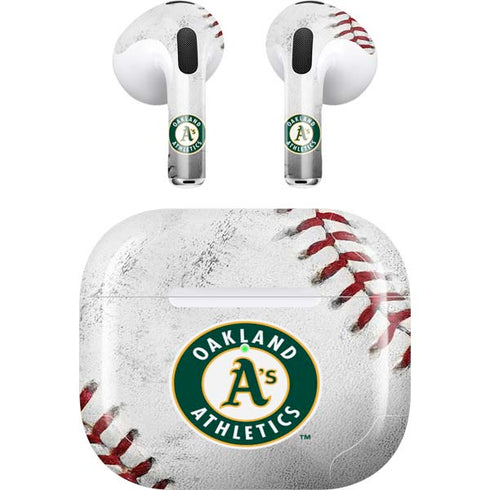 MLB Oakland Athletics Game Ball Apple AirPods (3rd Gen 2021) Skin