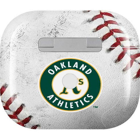 MLB Oakland Athletics Game Ball Apple AirPods (3rd Gen 2021) Skin