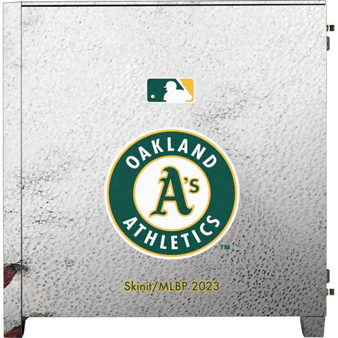 MLB Oakland Athletics Game Ball Corsair 4000D Tempered Glass Mid-Tower ATX Case Skin