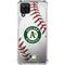 MLB Oakland Athletics Game Ball Galaxy A12 Clear Case